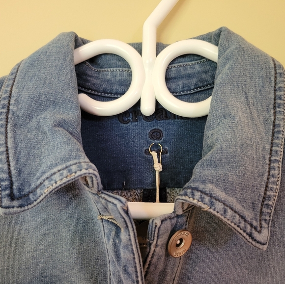 DENIM Fitted Jacket by "cream" sz. XS, Designer Jean Jacket NWT - Picture 7 of 12